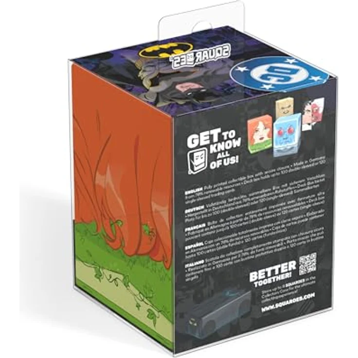 Squaroes Squaroe Batman: Gotham City GC012 - Poison Ivy, Deck-Box für bis zu 100 Sammelkarten, hergestellt aus 78% erneuerbaren Rohstoffen – Bild 9