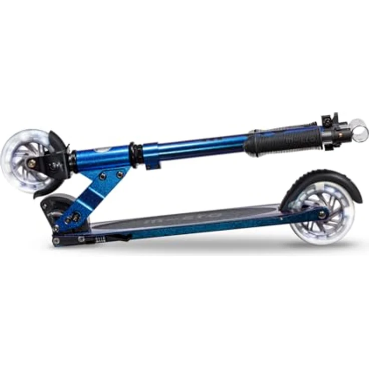 Micro Mobility Micro Sprite, Scooter mit LED-Rollen, höhenverstellbar, für Kinder von 5-10 Jahren, perlglanz-neochrom-blau, SA0293 – Bild 5