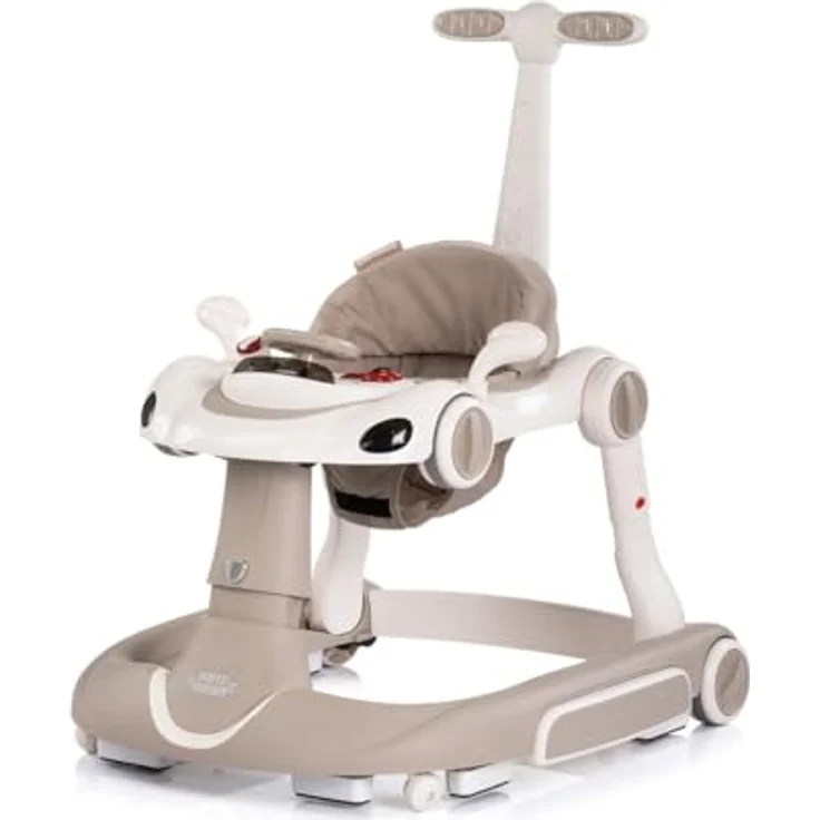 Chipolino Lauflernhilfe Happy Walker 5-in-1 mit Wippfunktion, Musik und Lichtern, höhenverstellbar, ab 6 Monaten, rot – Bild 3
