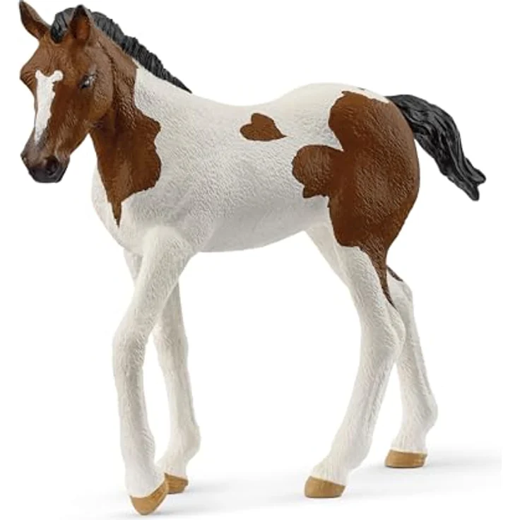 Schleich Paint Horse Fohlen (14899) - Horse Club, geschecktes Fohlen mit herzförmigem Fleck, Abmessungen 8,3 x 2,9 x 7,7 cm, erschienen 2025 – Bild 1