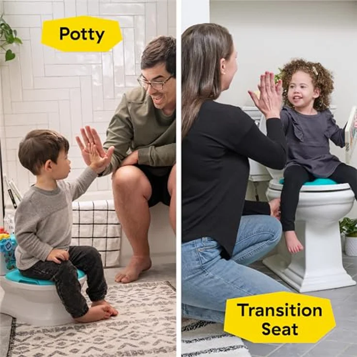 Baby Einstein Geared for Success 2-in-1 Töpfchentrainingssystem, ab 18 Monaten, mit Musik und drehenden Zahnrädern, geeignet für runde und ovale Toiletten – Bild 5