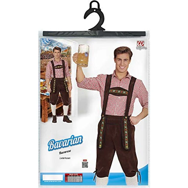 W WIDMANN MILANO Party Fashion Kostüm Bayer, Trachtenhose Herren in Braun für Bierfest, Volksfest und Karneval, Größe XL – Bild 2