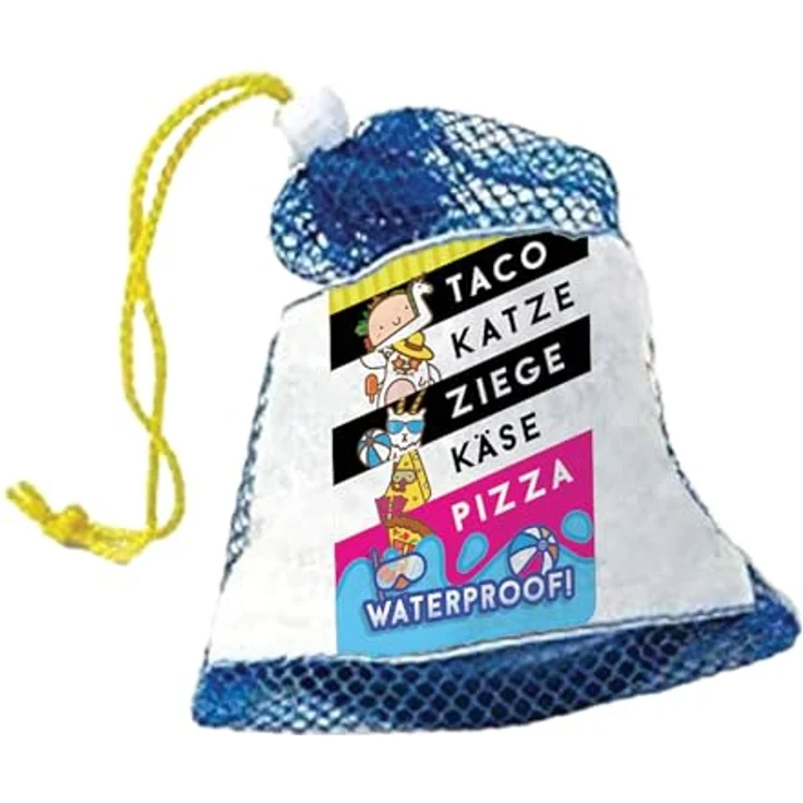 Blue Orange Taco Katze Ziege Käse Pizza Waterproof, kartenspiel für 2-8 Spieler, ab 8 Jahren, wasserfest und ideal für Strand und Pool – Bild 5