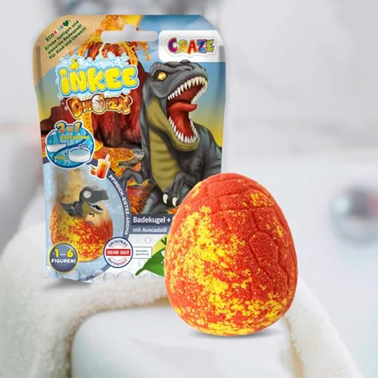INKEE Badebombe mit Überraschung Dino – Bild 5