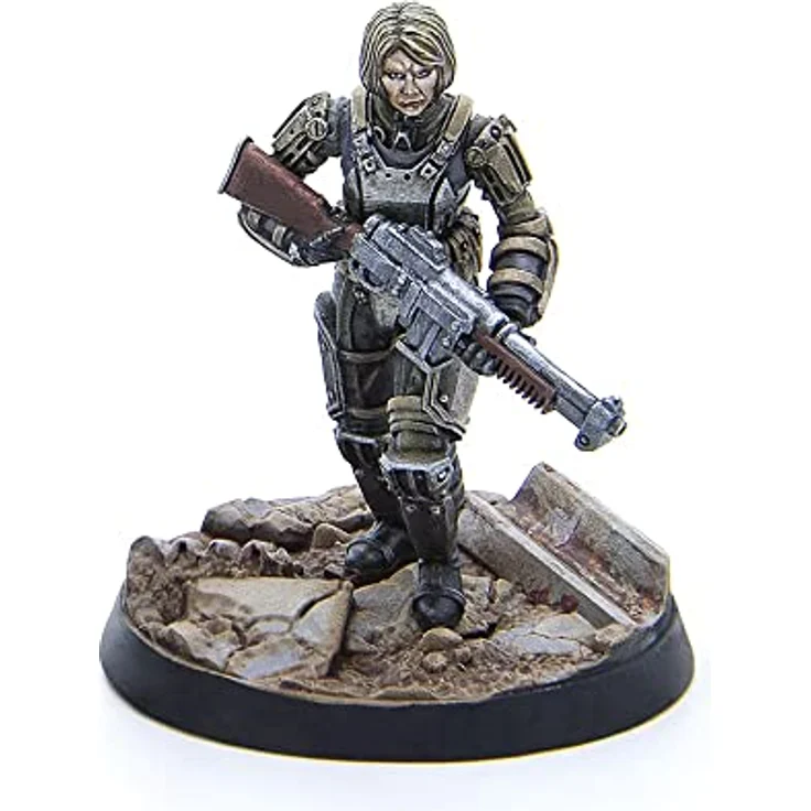 Modiphius Fallout: Wasteland Warfare - Brotherhood of Steel: Combat Patrol, Miniaturenset für Sammelfiguren aus der Capital-Welle – Bild 8
