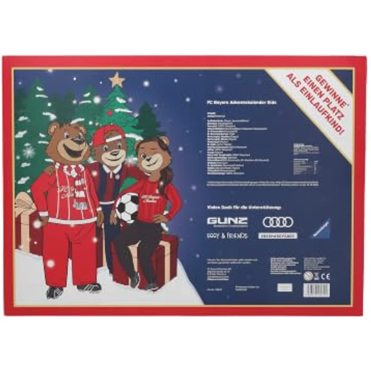 FC Bayern München Kinder Adventskalender 2025, mehrfarbig, aus Pappe, Höhe 53 cm, Breite 37 cm – Bild 2