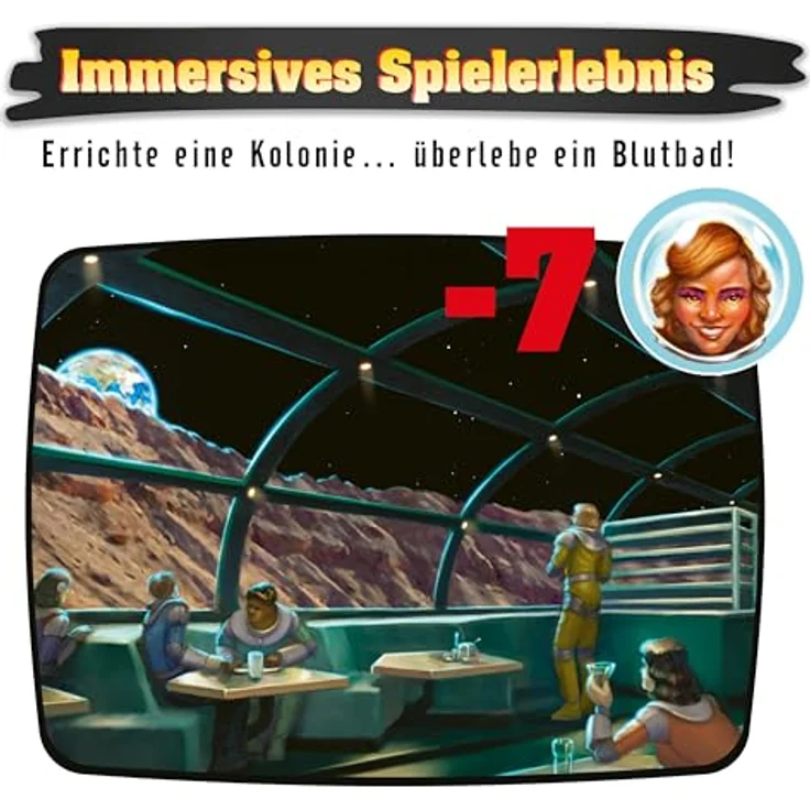Ravensburger Moon Colony Bloodbath, taktisches Kartenspiel mit schwarzem Humor für 1-5 Spieler, ab 14 Jahren – Bild 4