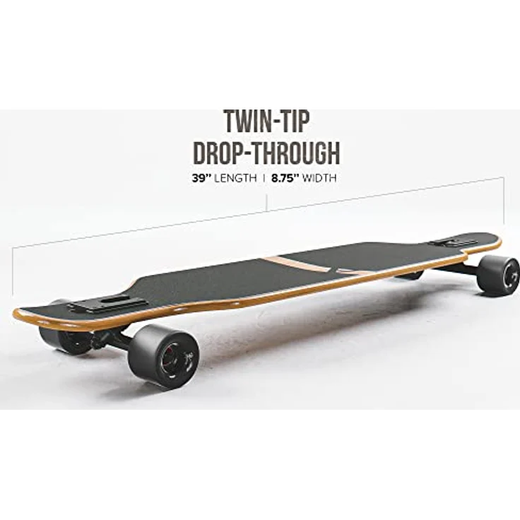 Apollo Longboard, Komplettboard mit Deck aus Bambus & Fiberglas, High-End Board mit ABEC 9 Kugellager, Flex 2 Longboards für Jugendliche und Erwachsene, Profi-Cruiser – Bild 2