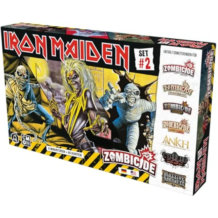 CMON, Iron Maiden Character Pack 2, Miniaturen-Erweiterung für Dungeon Crawler, 1-6 Spieler, Ab 14+ Jahren, 60 Minuten, Deutsch, Mehrsprachig – Bild 3