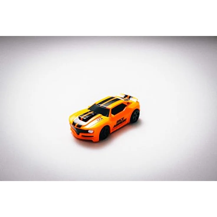 Carson 500404276 1:60 Nano Racer Striker 2.4GHz orange, Ferngesteuertes Auto mit 20 min Fahrzeit und 30m Reichweite – Bild 3