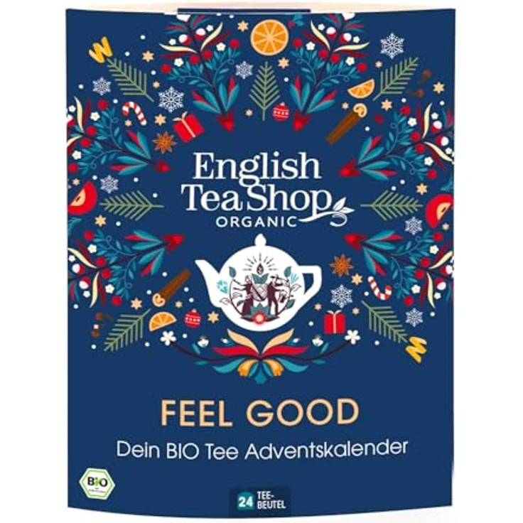 English Tea Shop ETS - Tee Adventskalender "Feel Good", 24 Bio Tees mit Weihnachtsgeschichte und Lesezeichen – Bild 8