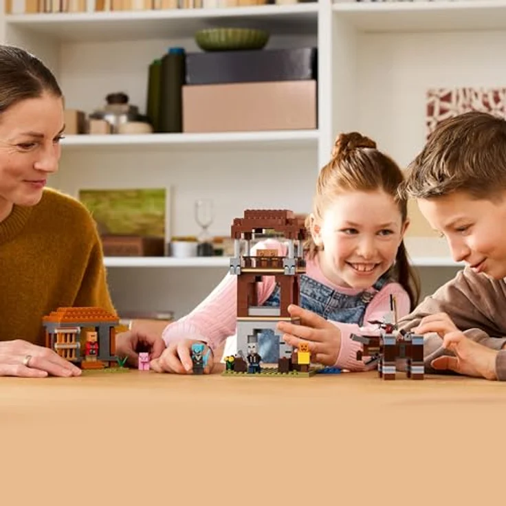 LEGO Minecraft 21278 Ein Verwüster am Plünderer-Außenposten, Bausatz mit 665 Teilen, beweglichen Figuren und Zubehör – Bild 6