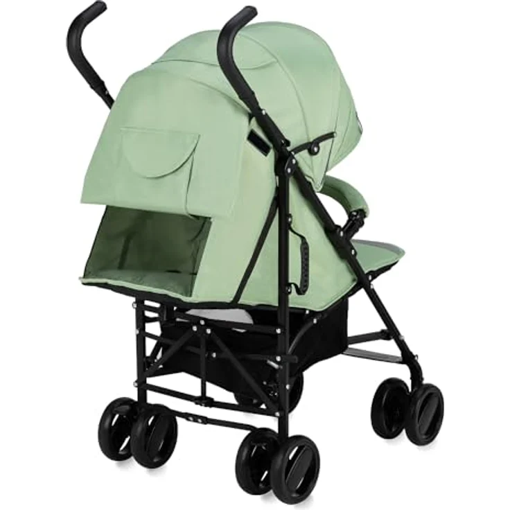 MoMi Kinder-Buggy Akira, Leicht & kompakt faltbar bis 15 kg, inkl. Zubehör, Schwarz – Bild 21