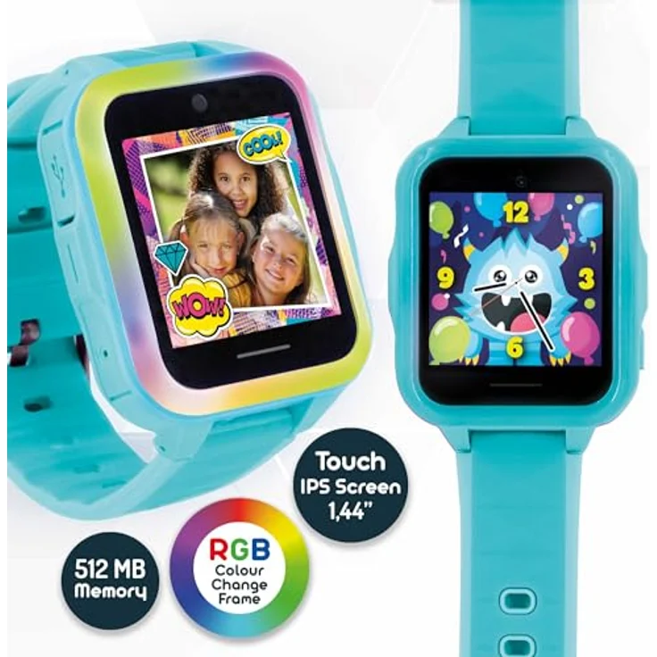 Lisciani - HI TECH PÄDAGOGISCHE MIO-UHR - Intelligente SmartWatch für Kinder ab 5 Jahren - Mit Dual-Kamera - 10 Geschicklichkeitsspiele - Exklusive My Pet App - Blau – Bild 3
