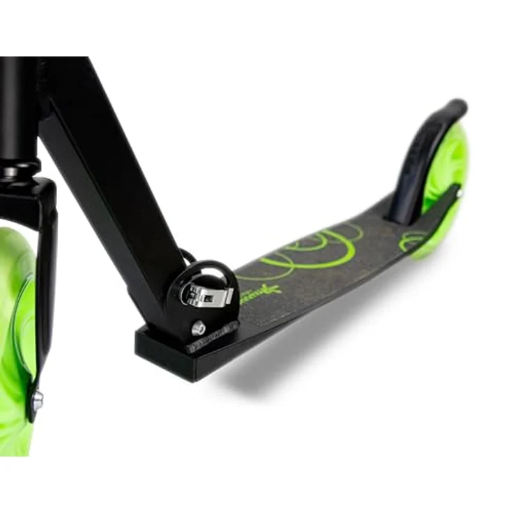 Muuwmi Lights Aluminium Scooter GLOW 215 mm, mit Leuchtrollen, ABEC 7-Kugellagern und klappbarem Lenker, maximal 100 kg belastbar – Bild 5