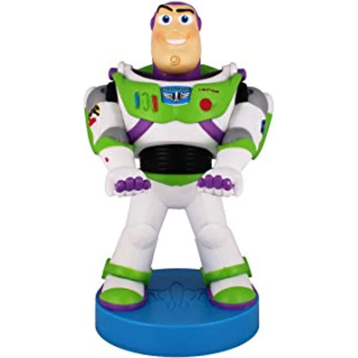 exquisite gaming Disney Toy Story Buzz Lightyear Figur Klemmhalterung Kabelmann 20cm, detailgetreue Sammelfigur für Fernbedienungen und Smartphones