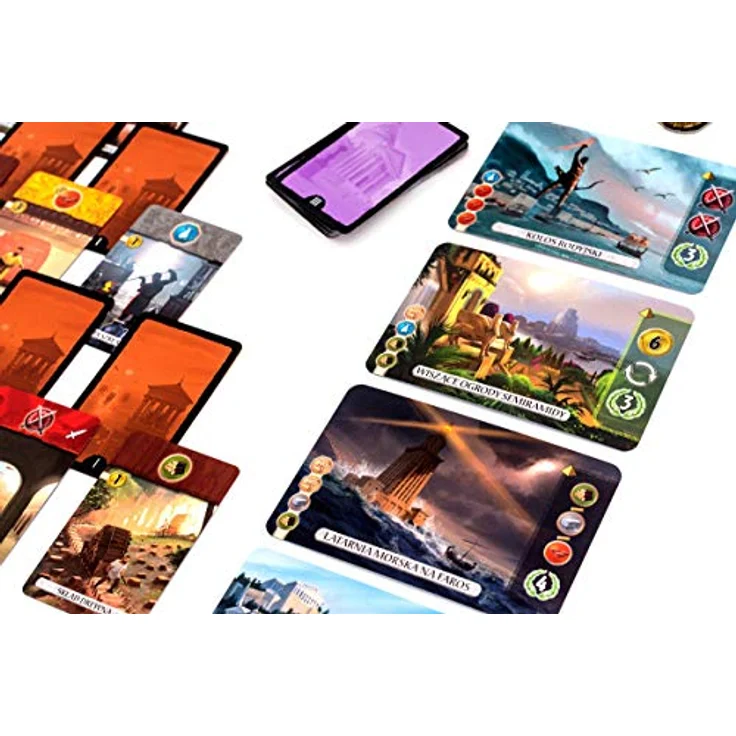 Repos Production 7 Weltwunder: Duell, Brettspiel für 2 Spieler, ab 10 Jahren, Spielzeit 30+ Minuten, strategisches Duell um Zivilisationssieg – Bild 5