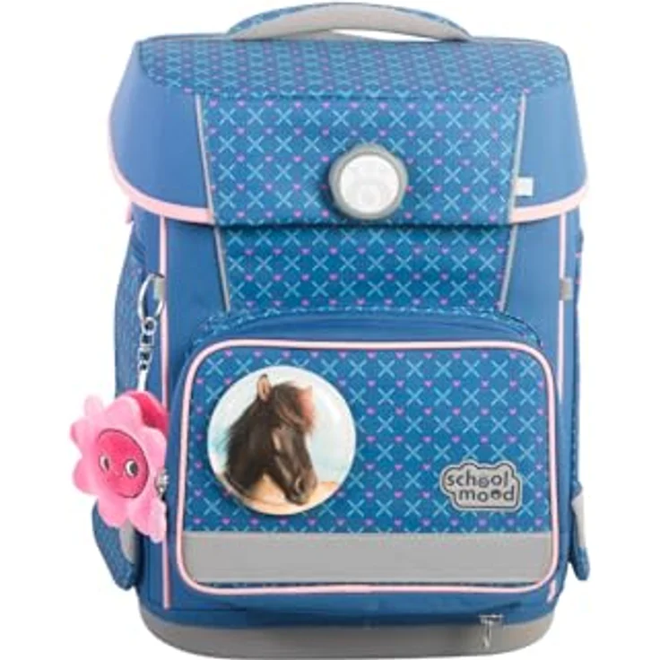 SCHOOL-MOOD® Champion Maxx Pro Mila Pferd, 7-tlg. Schulranzen Set mit ergonomischem Rückenpolster, Wasser- und Schmutzabweisend, 21 Liter Volumen – Bild 2