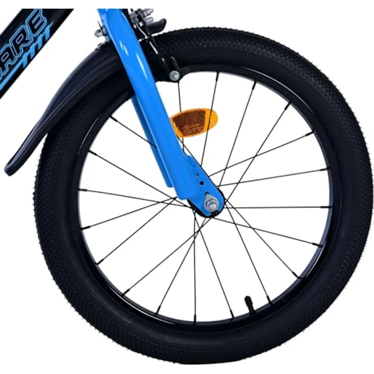 Volare Kinderfahrrad Rocky 18 Zoll für Jungen - Blau Schwarz, Handbremsen, kein Rücktritt, Stahlrahmen – Bild 2