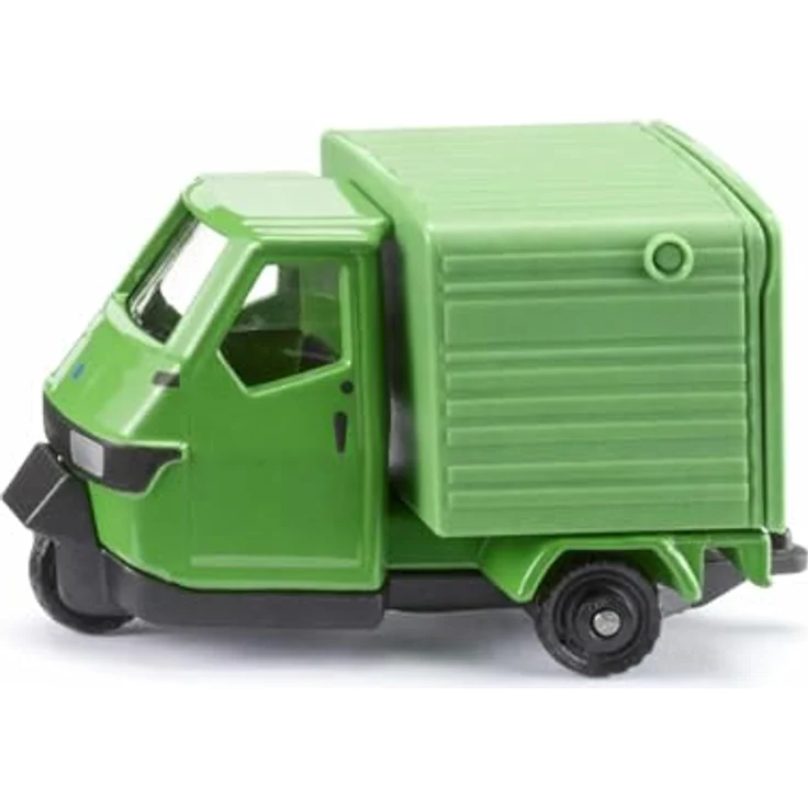 SIKU 1111 Piaggio Ape Verde, Modellfahrzeug mit zu öffnender Heckklappe für fantasievolles Stadtspiel – Bild 1