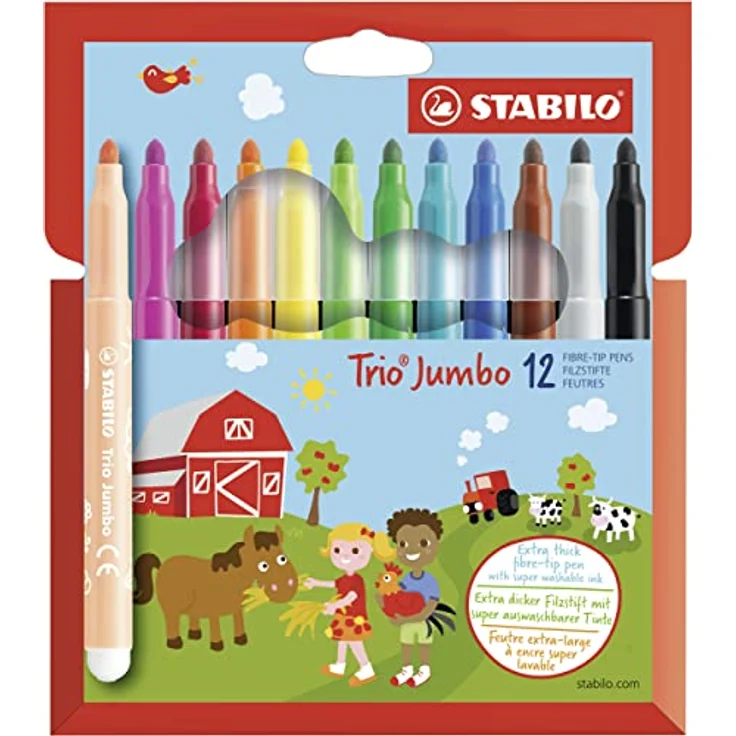 STABILO Filzstift Trio Jumbo, 1er Pack – Bild 2