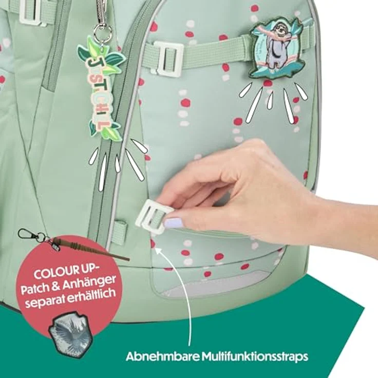 coocazoo Schulranzen MATE Dancing Dots, ergonomisch, Easy-Grow-System, für Körpergrößen 135-180 cm, 30 Liter – Bild 7