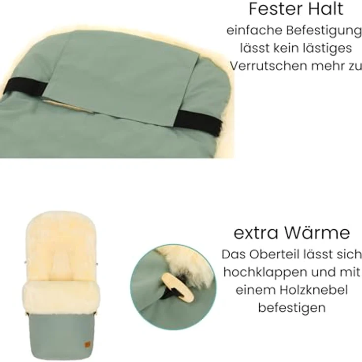Fillikid Winterfußsack Bernina Lammfell Exclusiv – Bild 7