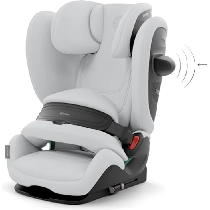 Cybex Pallas G3, 2-in-1 Kindersitz für 15 Monate bis 12 Jahre, Fog Grey, 25% weniger Nackenverletzungen, einfache Handhabung, Komfort & Sicherheit – Bild 3