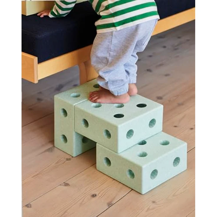Modu 3-in-1 Lauflernwage, umbaubar zur Schubkarre oder Tritthocker, für Kinder ab 1 Jahr, 48 x 27 x 44 cm – Bild 4