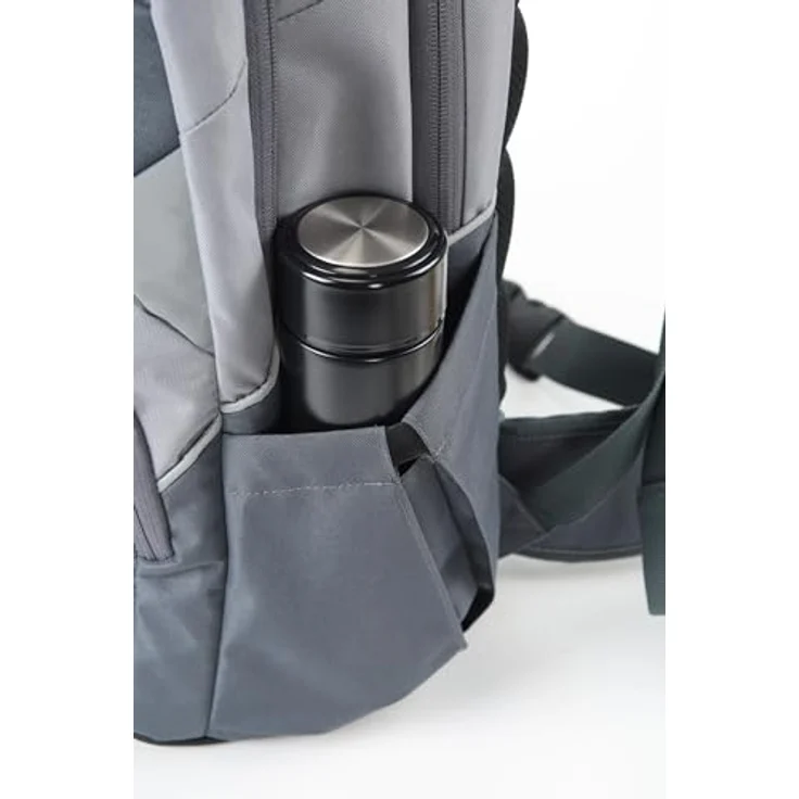 Nitro Superhero Schulrucksack, Rucksack mit abnehmbarem Hüftgurt, robustem Bodenplatte und Thermotasche, schwarz – Bild 5
