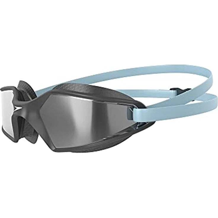 Speedo Hydropulse Mirror Schwimmbrille, Bequeme Passform, Verstellbares Design, Grau und Silber, Erwachsene Unisex Größe – Bild 2