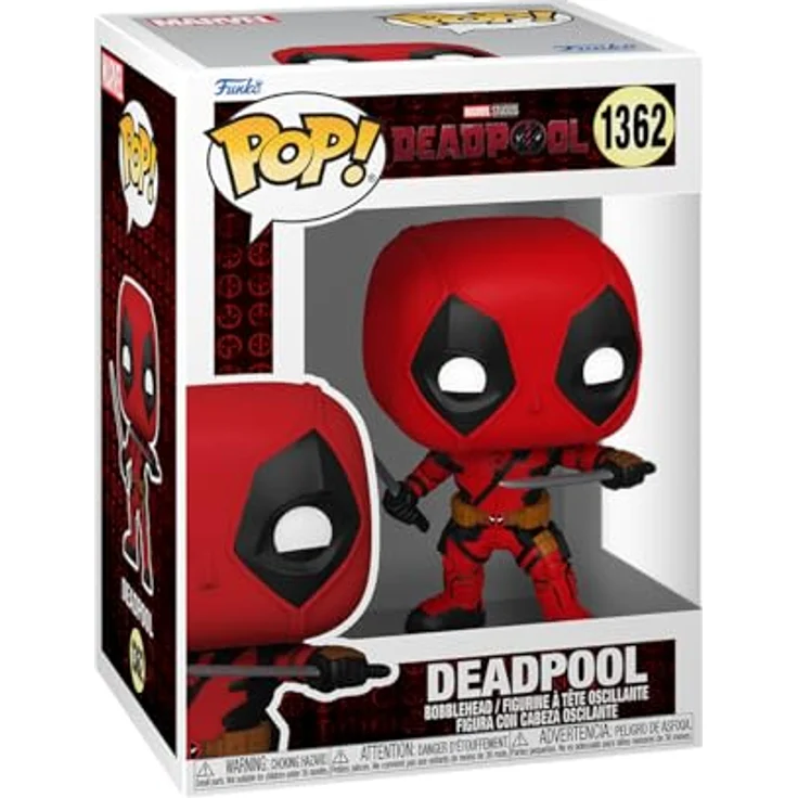 Funko POP! Marvel: Deadpool & Wolverine - Deadpool - Vinyl-Sammelfigur - Offizielle Handelswaren - Premium Vinyl Material - Ideales Geschenk für Fans - 9,5 cm - Rot & Schwarz – Bild 1