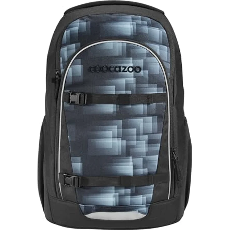 Coocazoo Schulrucksack Every „Shadow Shift“, ergonomischer und anpassbarer Tornister, schwarz-grau, höhenverstellbar mit Brustgurt und Hüftgurt, 30 Liter Volumen, ab der 3. Klasse – Bild 1