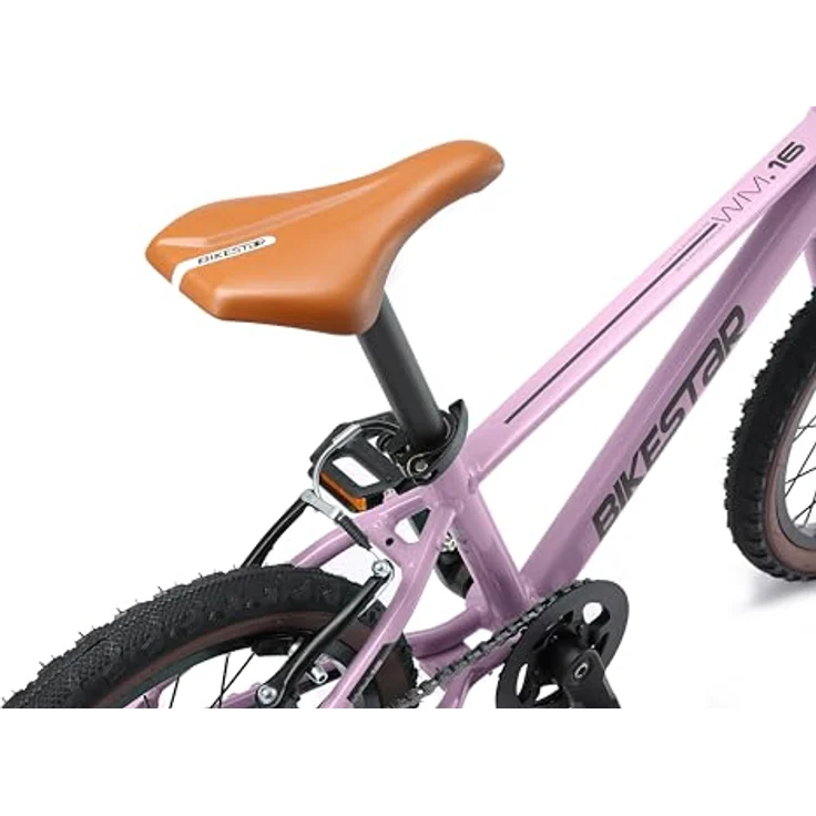 BIKESTAR Leichtgewicht 6 kg Kinder Fahrrad Aluminium ab 4 Jahre | 16 Zoll mit Bremse für Jungen und Mädchen | Lila – Bild 3