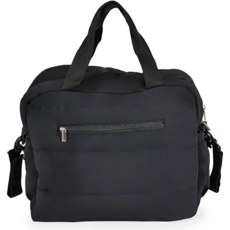Cangaroo Wickeltasche Solana, mit Wickelunterlage, isolierten Seitentaschen und Clipverschluss für Kinderwagen, grau – Bild 4