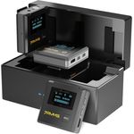 7RYMS DW30 Kabelloses Lavalier-Mikrofon – 16 GB interne Aufnahme, Lav-Mikrofoneingang, USB-C-Ausgang, 2,4 GHz kabelloses Mikrofon für Kamera, Telefon, PC – ideal für Vlogging, Live-Streaming und