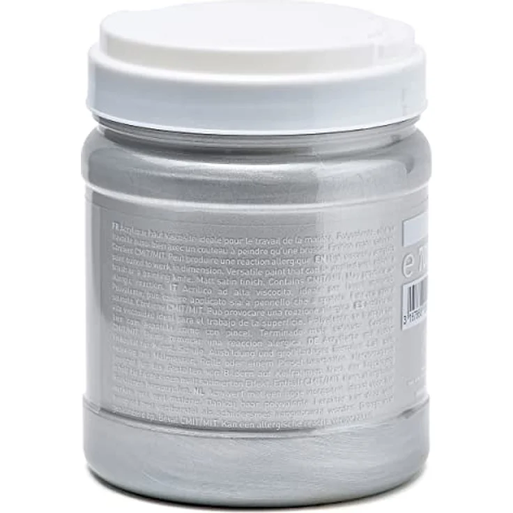 Pébéo Malfarbe, 1 Behälter mit 700 ml, silberfarben – Bild 2