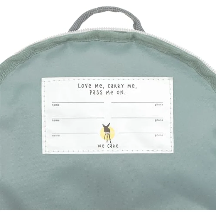 LÄSSIG Kleiner Kinderrucksack für Kita Kindertasche Krippenrucksack mit Brustgurt, 20 x 9.5 x 24 cm, 3,5 L/Tiny Backpack Tractor – Bild 3