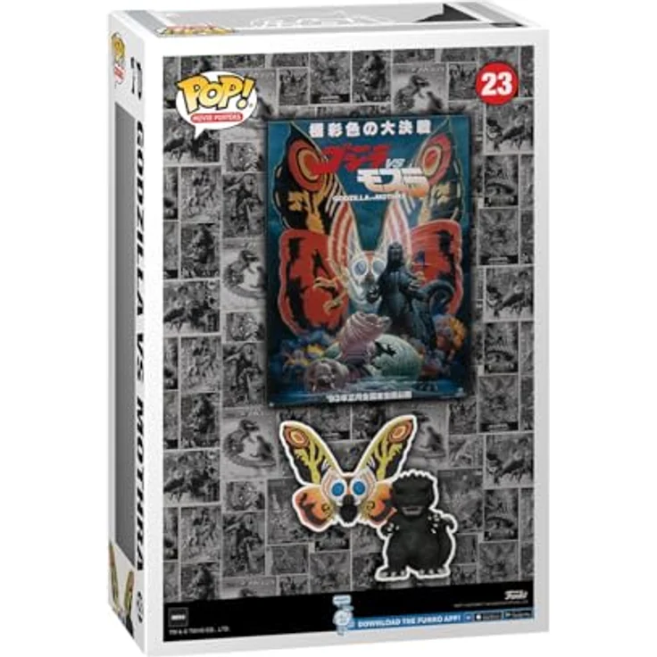 Funko Pop! Movie Poster: Godzilla Vs Mothra, Vinyl-Sammelfigur, 28 cm x 43 cm, offizielles Sammlerstück für Kinder und Erwachsene, Geschenkidee für Godzilla-Fans – Bild 3