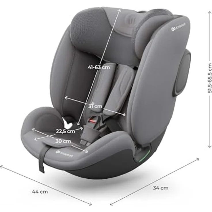 Kinderkraft Endura Safe Modular System, 3-in-1 Babyschale I-LITE, Kindersitz I-FIX ENDURA SAFE und Isofix Basis, für Kinder von 0 bis 12 Jahre, i-Size konform – Bild 2