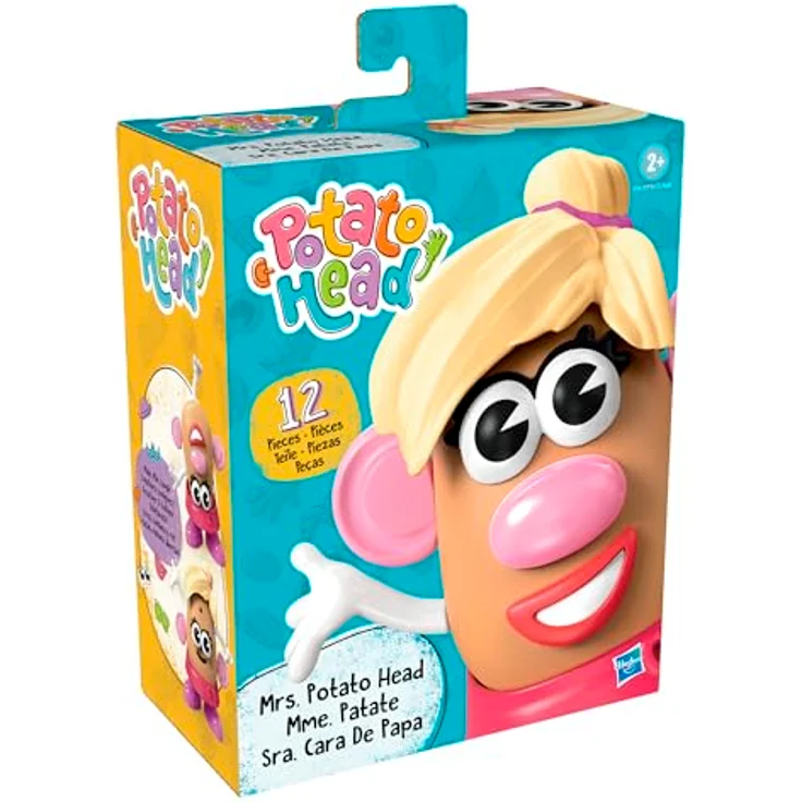 Hasbro Mrs. Potato Head Figur, rosa mit 11 Zubehörteilen und Tater Tush Aufbewahrung – Bild 2