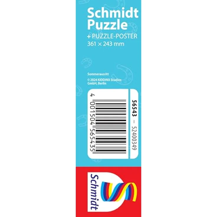 Schmidt Spiele 56543 Bibi & Tina, Kinderpuzzle aus Graspappe, 100 Teile, ökologisch und nachhaltig, inklusive Puzzleposter – Bild 2