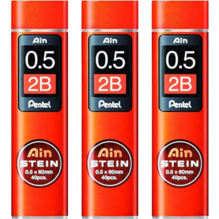 PENTEL Druckbleistift AIN STEIN, Feinmine 0,5mm 2B, 40 Stück – Bild 1