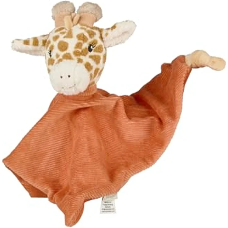 Sterntaler Schmusetuch M Giraffe Kaya, Kuscheltuch aus Flausch und Cord, weiche Polyesterwatte, goldbraun, für Neugeborene und Kleinkinder – Bild 3