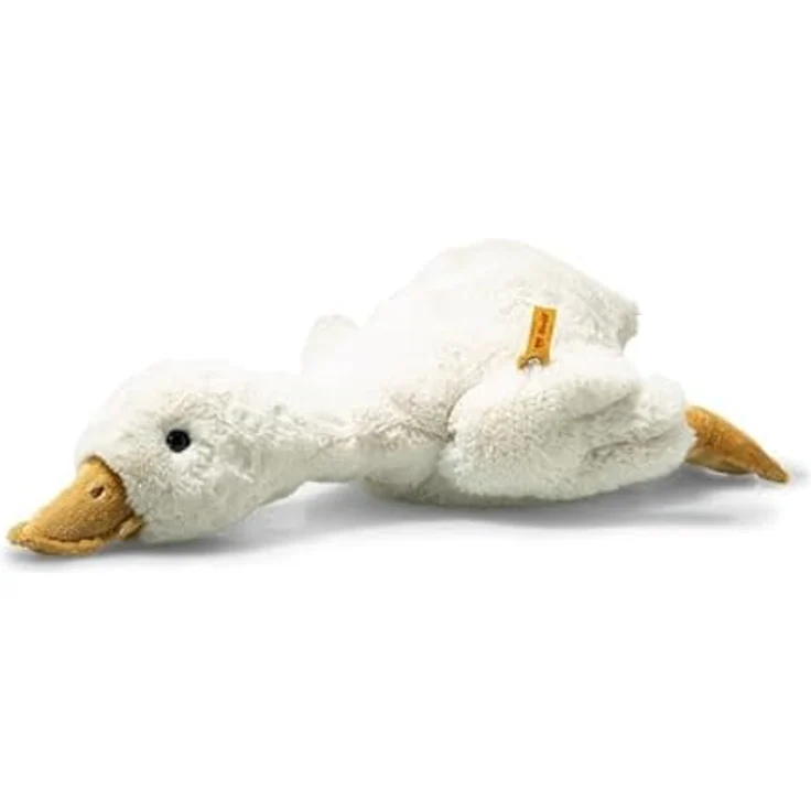 Steiff Gilda Gans, 47cm liegend, kuschelweiches Stofftier aus Plüsch, waschmaschinenfest, ideal zum Spielen & Kuscheln, weiß – Bild 5