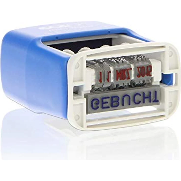 COLOP Stempel S 160/L Gebucht, selbstfärbender Datumstempel, zweifarbiger Stempelabdruck – Bild 2