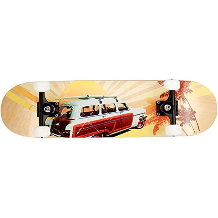 FunTomia Skateboard mit Mach1 Kugellager Rollenhärte 100A und 100% 7-lagigem Ahornholz Skate Board mit Kicktail – Bild 1