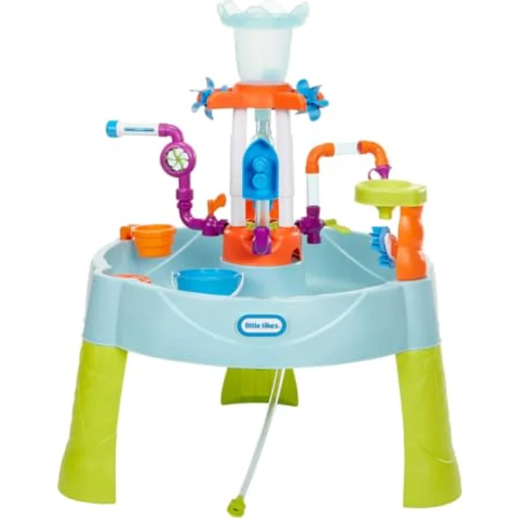 MGA Entertainment Little Tikes Wasserspieltisch, Wasserstraßen Spielstation für bis zu 3 Kinder, mit Wasserfall-Effekten und Zubehör – Bild 2
