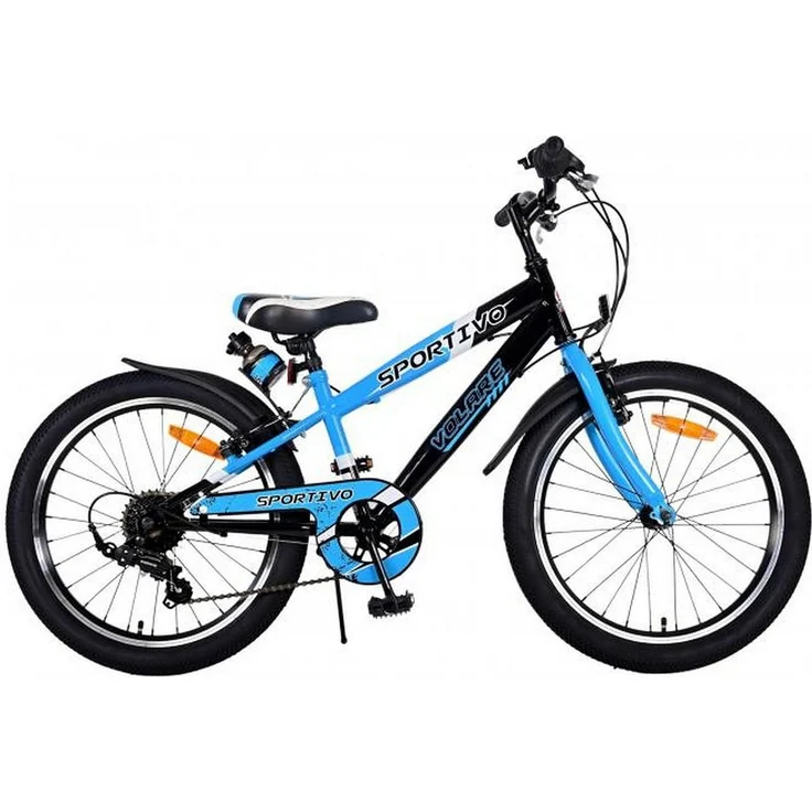 Volare Sportivo Kinderfahrrad, 20 Zoll, 7 Gänge, für Jungen, bis 115 kg, 85% zusammengebaut, Luftbereifung, geeignet für 6-8 Jahre