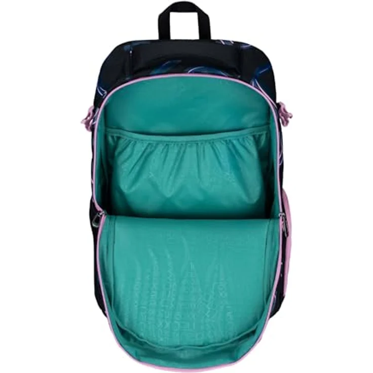 neoxx Active Pro Schulrucksack mit Laptopfach, ergonomisches Tragesystem, schwarz – Bild 5